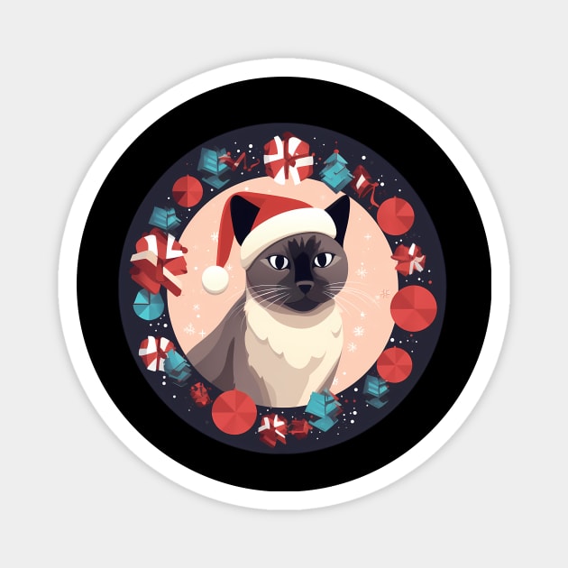 Burmese Cat Xmas, Love Cats Magnet by logiamerch